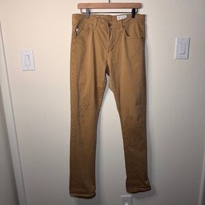 AG The Everett Slim Straight Five Pocket Pants Men's Size 32 Tan Classic